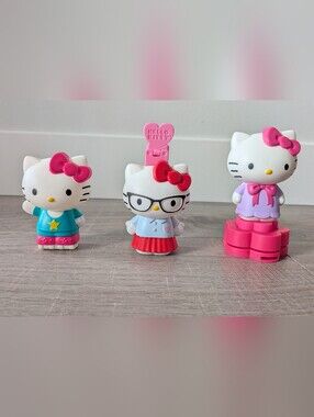 McDonalds Happy Meal Toy Hello Kitty Stationary Sticker Ruler Heart Punch 2015